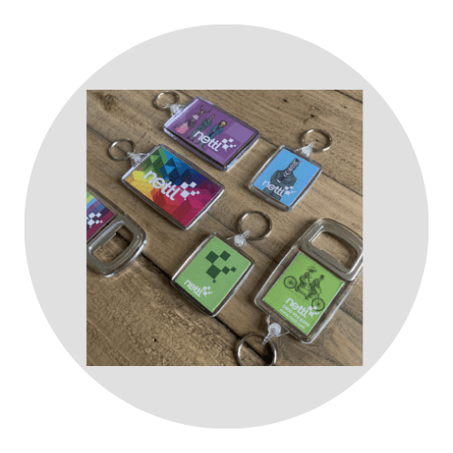 branded keyrings and bottle openers